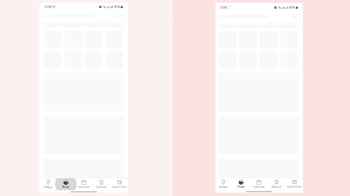 GIF showcasing faster load time of optimised media with ImageKit.