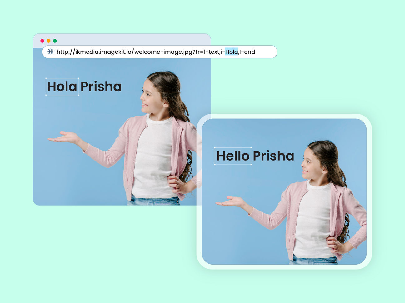 Generate multi-lingual visuals