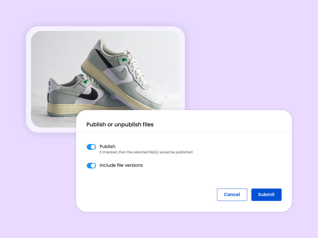 Draft and publish workflow