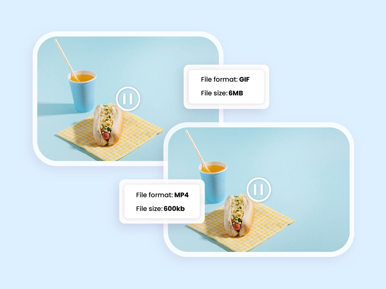 Convert GIFs to videos