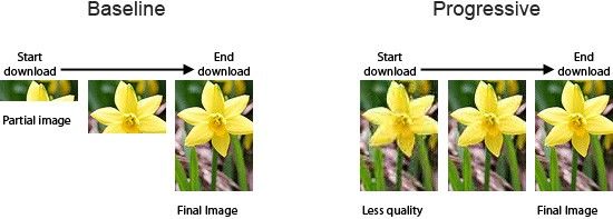 Progressive JPEG Image Loading for Image Management