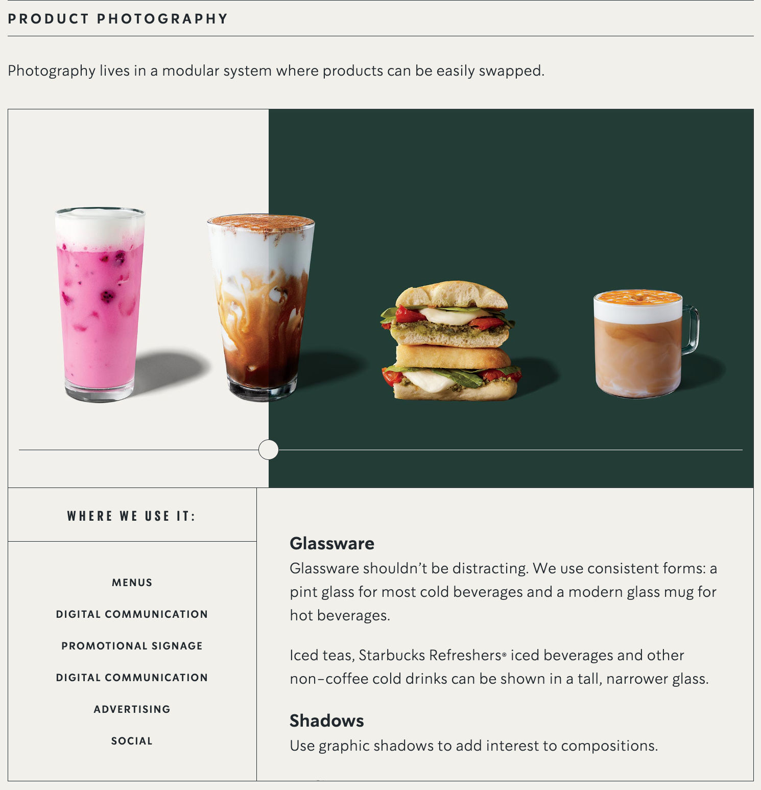 Starbuck direction on photography