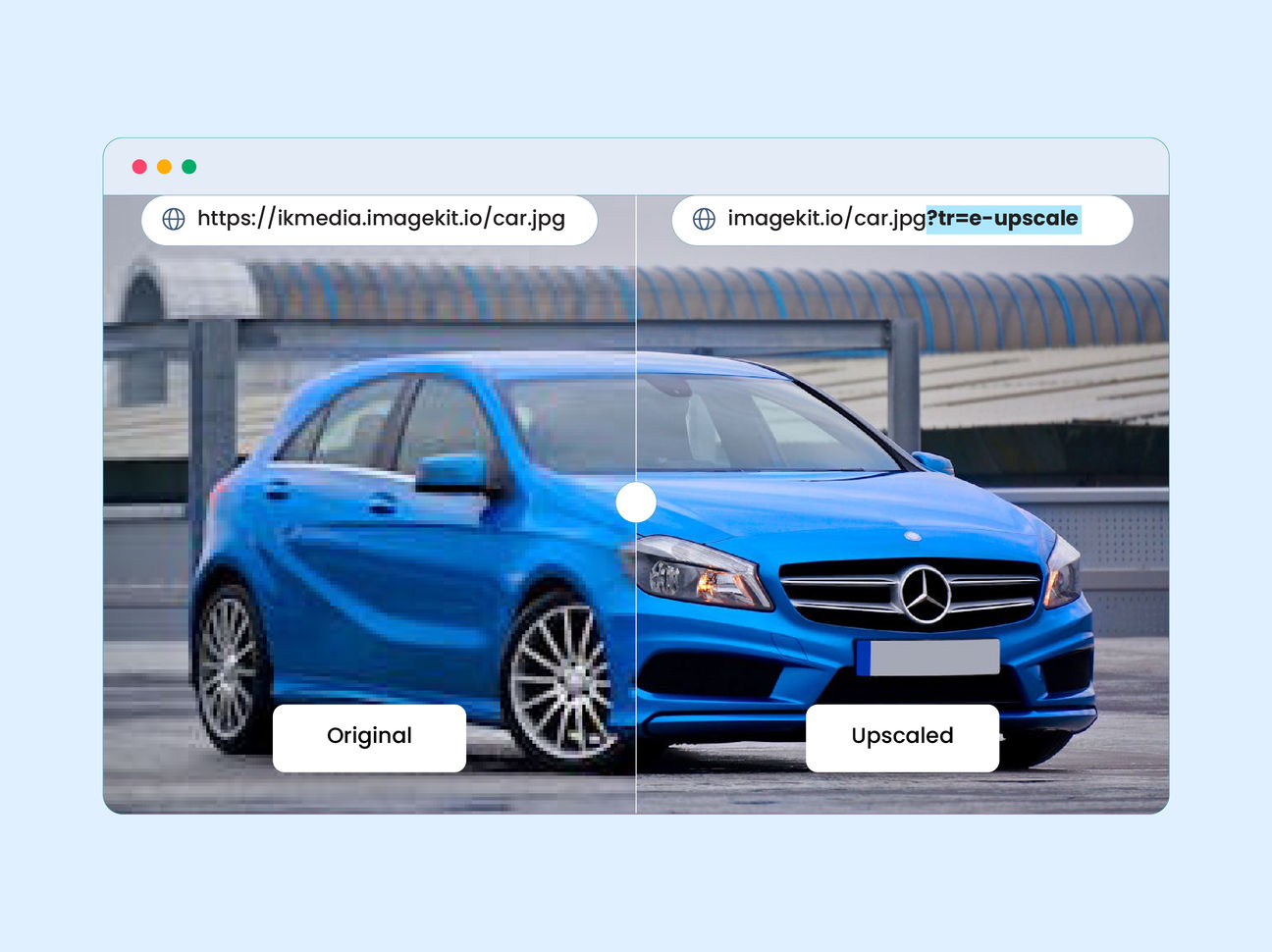 Upscale low-resolution images