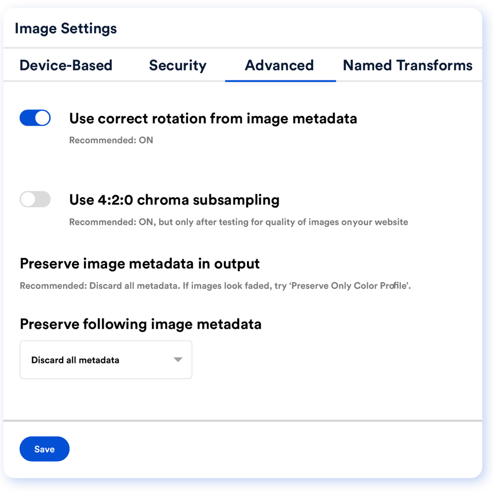 Automatic rotation based on EXIF data